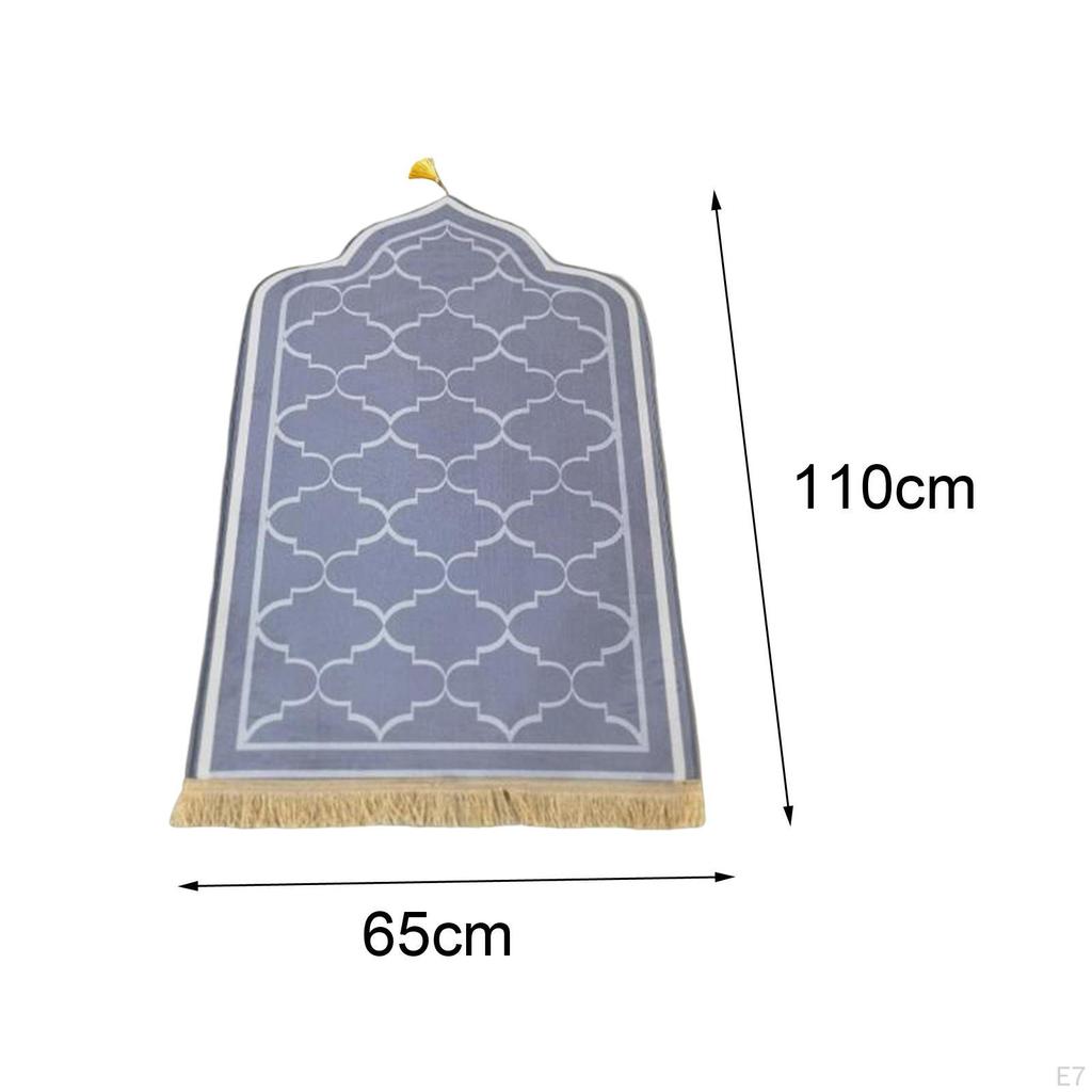 Elegant Prayer Rug ,Worship Carpet Mat ,Doormat Floor Mat, with Tassel ,Area