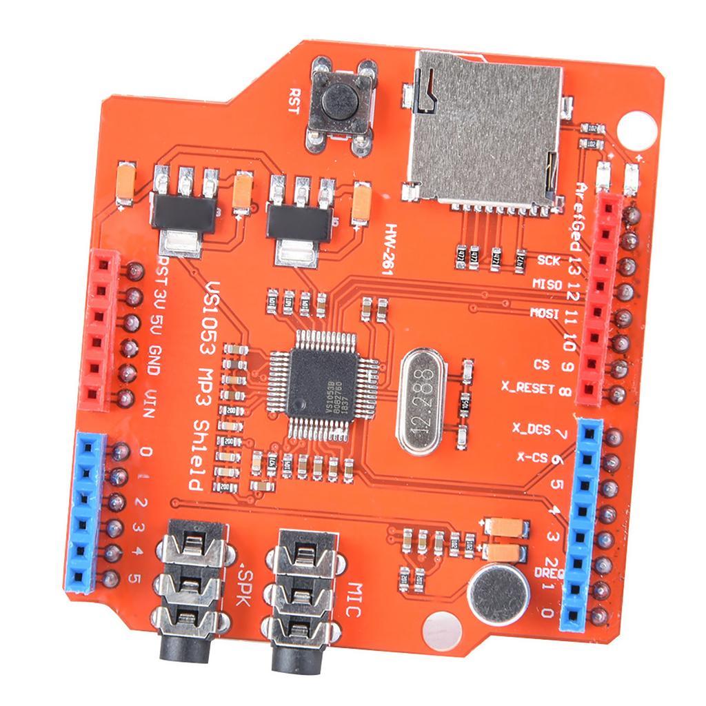 VS1053B RecordingPower Amplifier MP3 Music Shield Board with Memory Card Slot