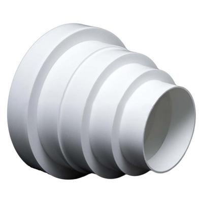 Duct Reducer Connector for Extractor Fan Pipes ABS Plastic Sizes 80mm 100mm 120mm 125mm 150mm Suitable for Airflow Systems