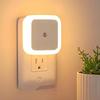 Mini LED Night Light EU Plug-In Led Light Eye Protection Night Light Lamp Square Shape Sensor Nights Lamp For Bedside