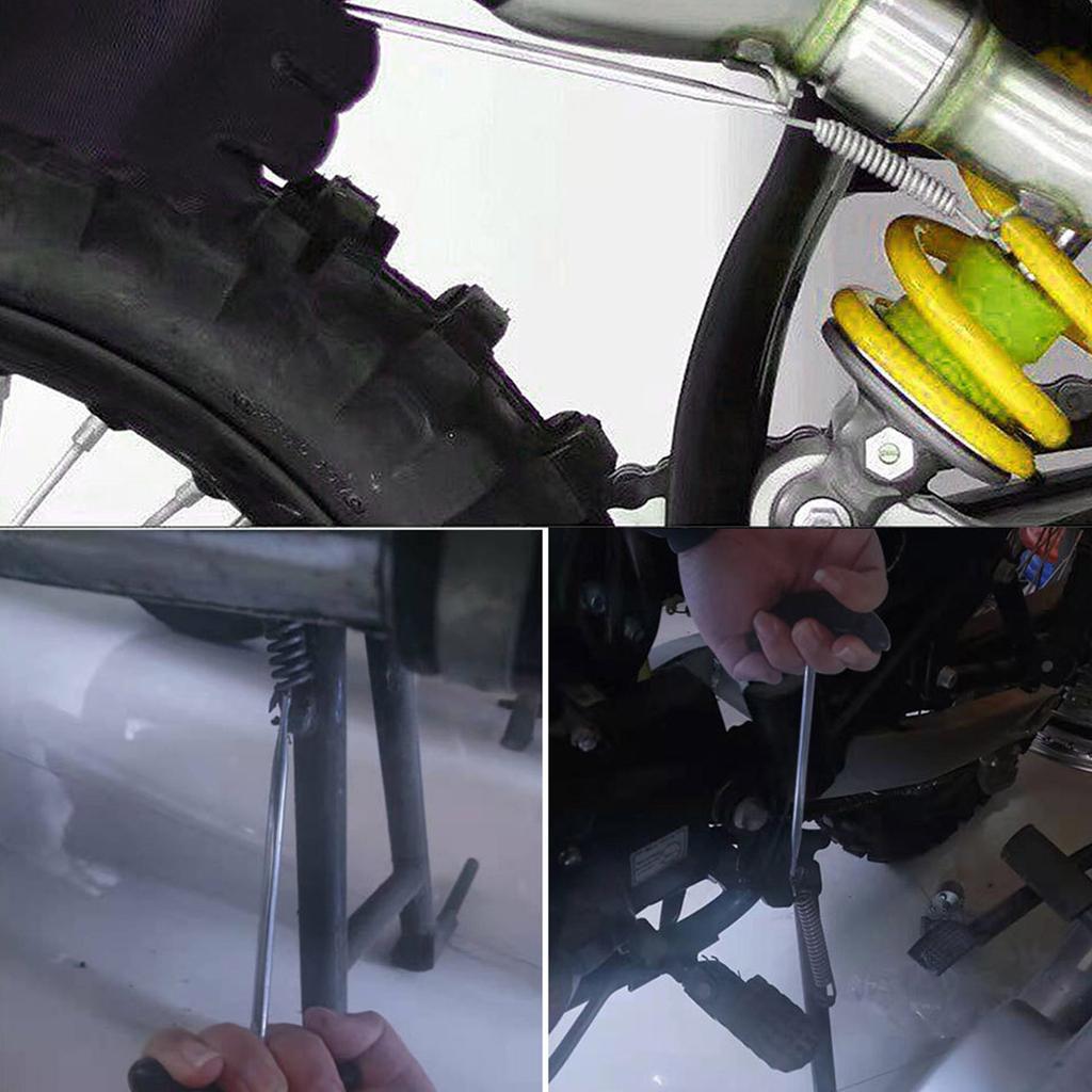 Motorcycle Exhaust Spring Hook T Shaped Handle Exhaust Pipe Spring Puller Installer Hooks Repair for Springs Removal