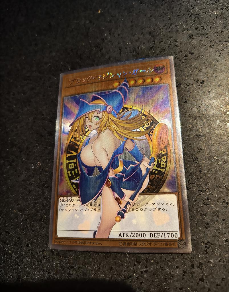 1pcs/set Yu-gi-oh! Black Magician Girl Self Control Collect Signature Trading Flash Card Anime Cartoon Hallowmas Gift Plaything