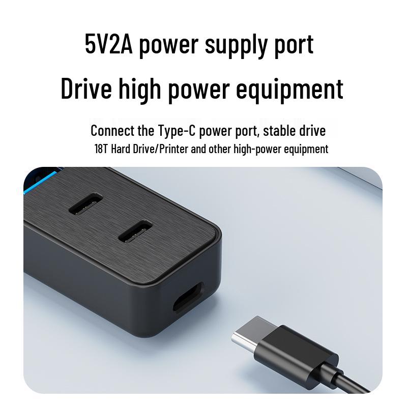 USB-C 3.0 Extender: 4-Port Type-C Hub for Computer and Tablet Expansion