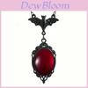 Gothic Bat Necklace For Women With Vampire Pendant And Cross Chain Style