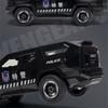 1:24 Vengeance Legierung Explosionsgeschütztes Fahrzeugmodell Metall Polizei Gepanzertes Geländefahrzeug Automodell Ton und Licht Kinderspielzeug Geschenk