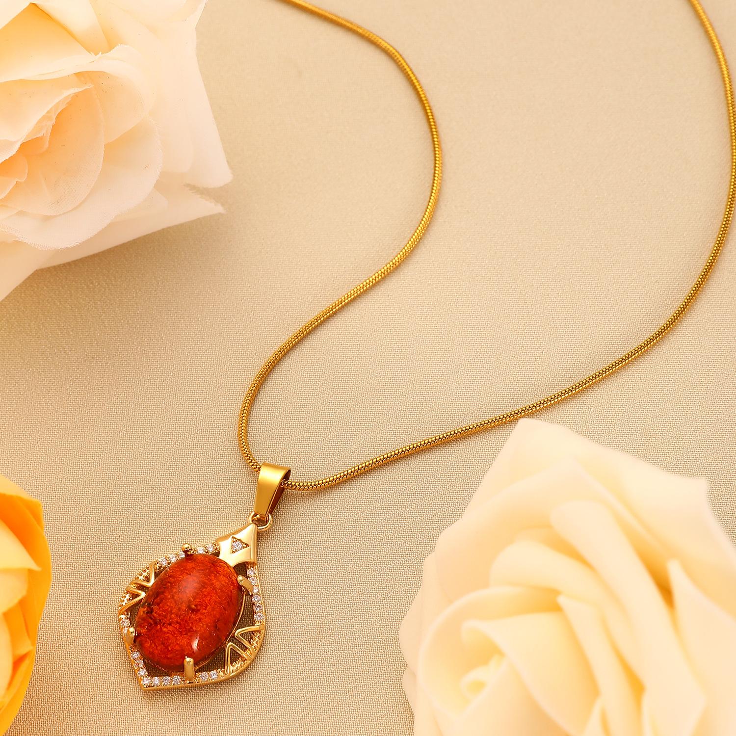 

Серия Baroque Forest, многофункциональное ожерелье с инкрустацией из янтаря в форме листа, цепочка для свитера 1 pcs