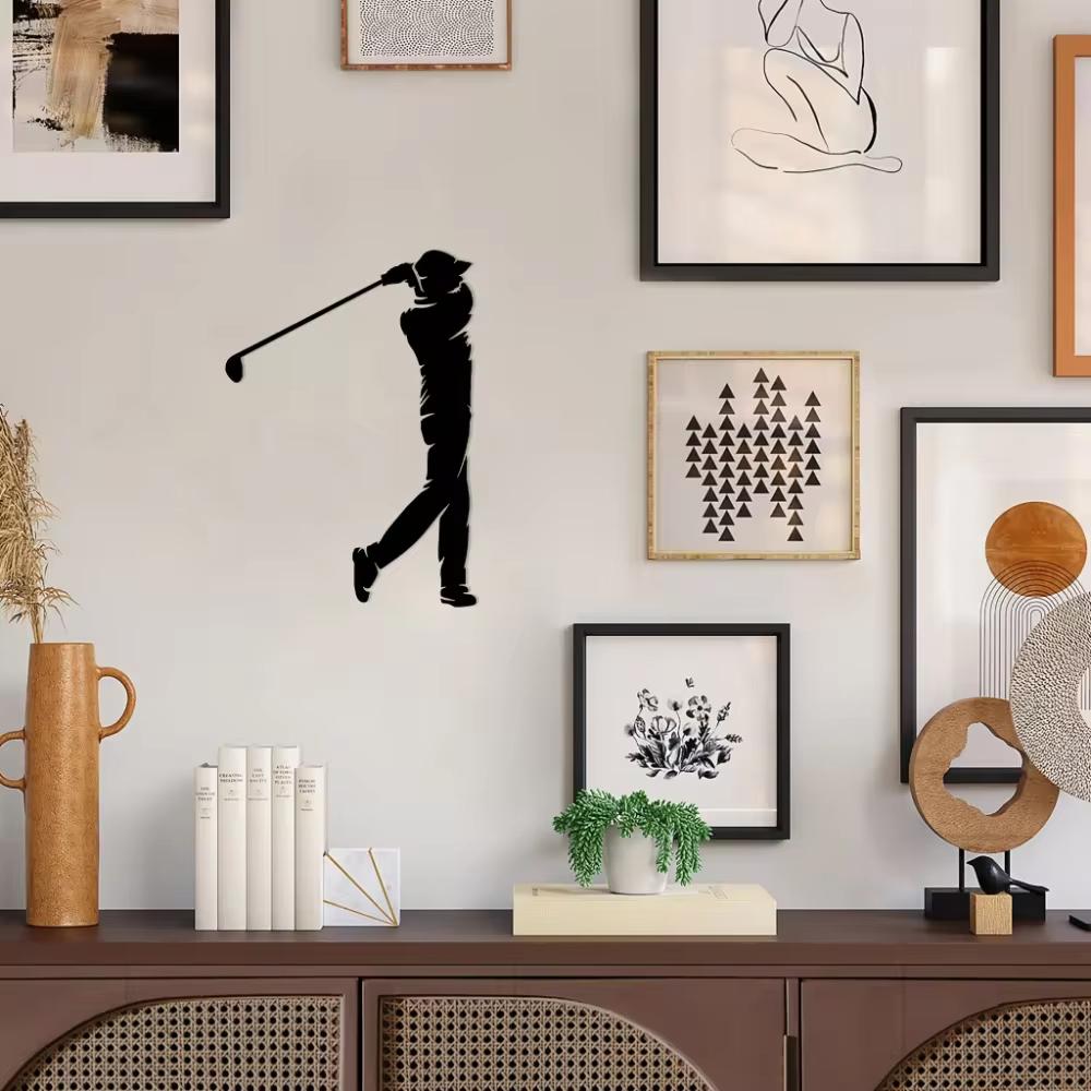 Metal Golf Wall Art - Unique Golf Ball Design. Ideal for Home or Office Decor, Adding a Touch of Elegance To Your Space.