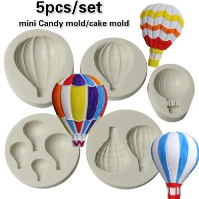 5 piezas/set Herramientas para Hornear Modelado de Globos DIY Jabón Hecho a Mano Molde de Silicona Molde para Pastel de Fondant de Chocolate