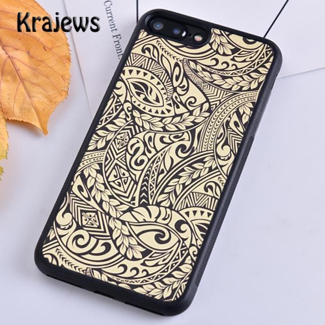 Krajews Maori Samoan Polynesian Tribal Phone Case For iPhone 17 Air 16 15 14 Plus 11 12 13 Pro Max Coque Shell Fundas