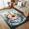 Forest Guitar Sheet Music Prints Creative Print Carpet for Bedroom Living Room Bedside Sofa Floor Mat Modern Home Decor Area Rug