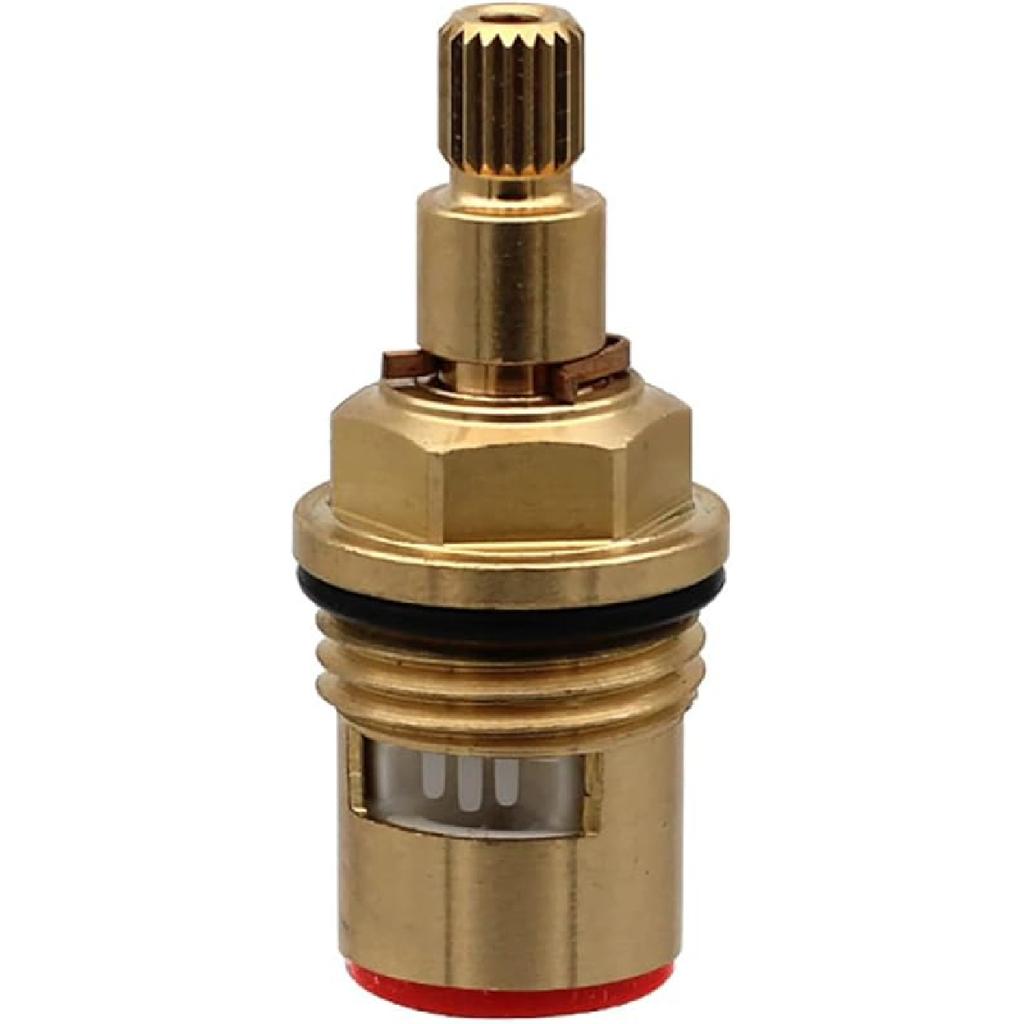 Mix Tap Inner Cartridge Replacement, Spare Valves, Tap Valves, Brass Ceramic Disc Cartridges Insert Faucet Valve Quarter Turn 1/2" Ceramic Tap Valves
