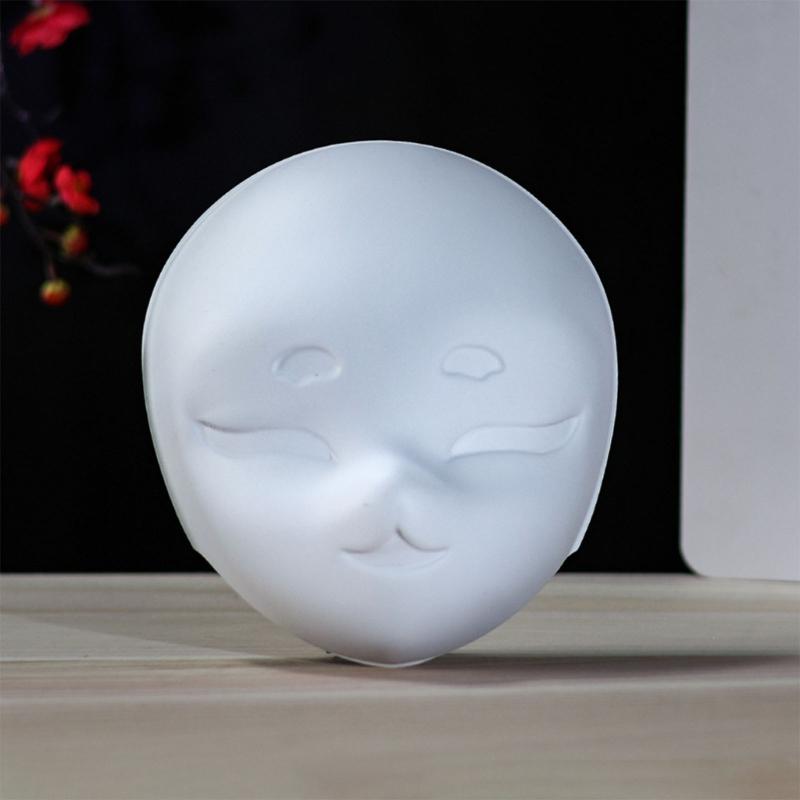 Plastikmaske Handbemalte Maske Unbemalte Maskerade-Maske Leere Bemalbare Maske für Kind Erwachsener Halloween-Kostüm