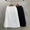 C S In The Room DAki StitCh Cut A lIne Long Skirt 2Color