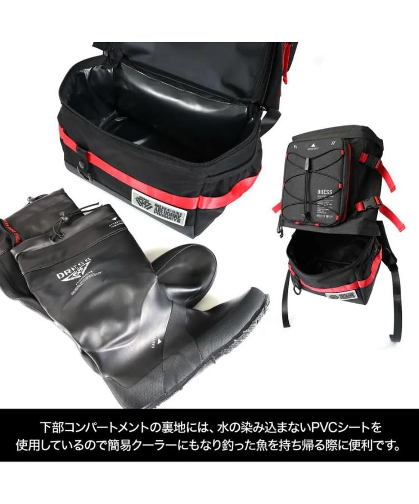 Fishing Backpack Graphite Black Large Size Disaster Prevention Expandable Waterproof Fishing Tackle Bag Rod Holder Bag Pack Large Capacity Fishing Bag