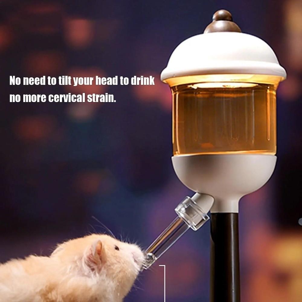 With LED Light Automatic Drinking Fountain Stable Base Small Pet Water Feeder  for Rabbit/Squirrel
