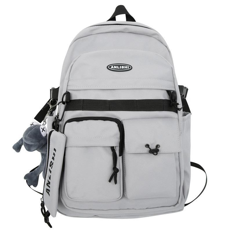 Schoolbag Korean version fashion trend new backpack men and women large capacity outdoor leisure travel backpack computer schoolbag