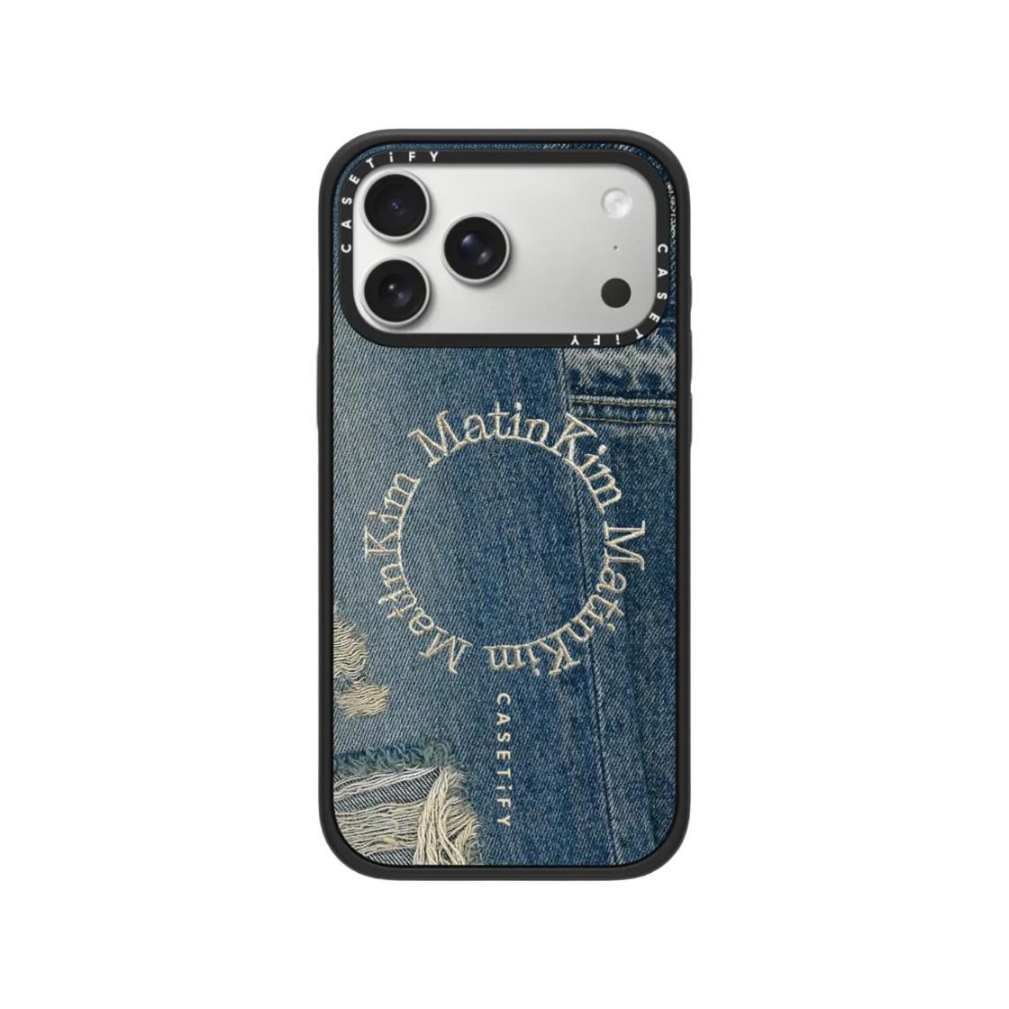 Casetify x Matin Kim iPhone Denim Circle MagSafe Impact Case Matte Black 17 Pro