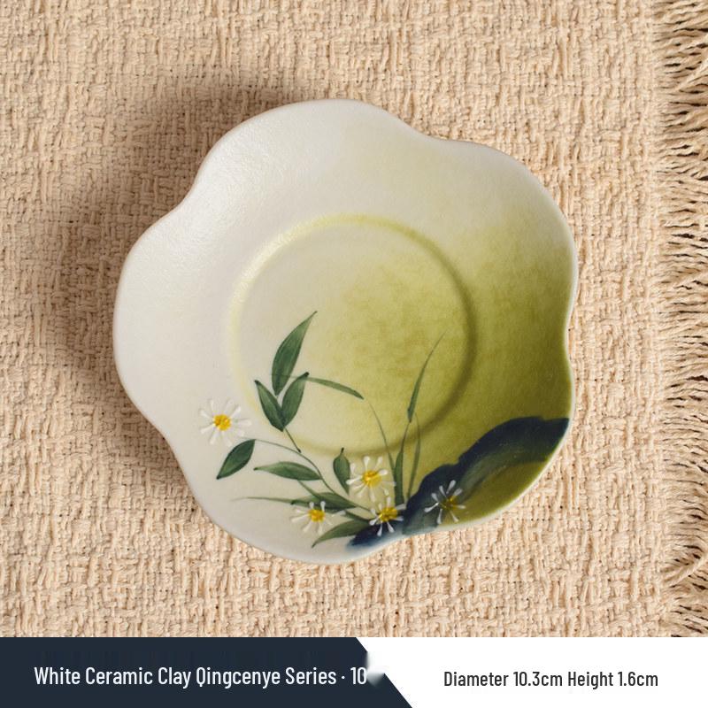 Luxury Hand-Painted Ceramic Gaiwan & Tea Tasting Cup Set for Women