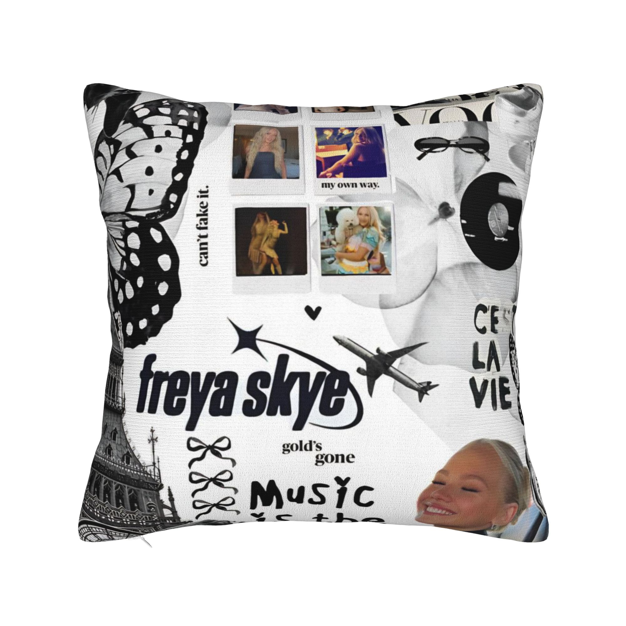 

Freya Skye Pillow Cover Kawaii Pillow Case For Sofa Home Decoration Square Pillowcases Gift Idea 16x16Inch