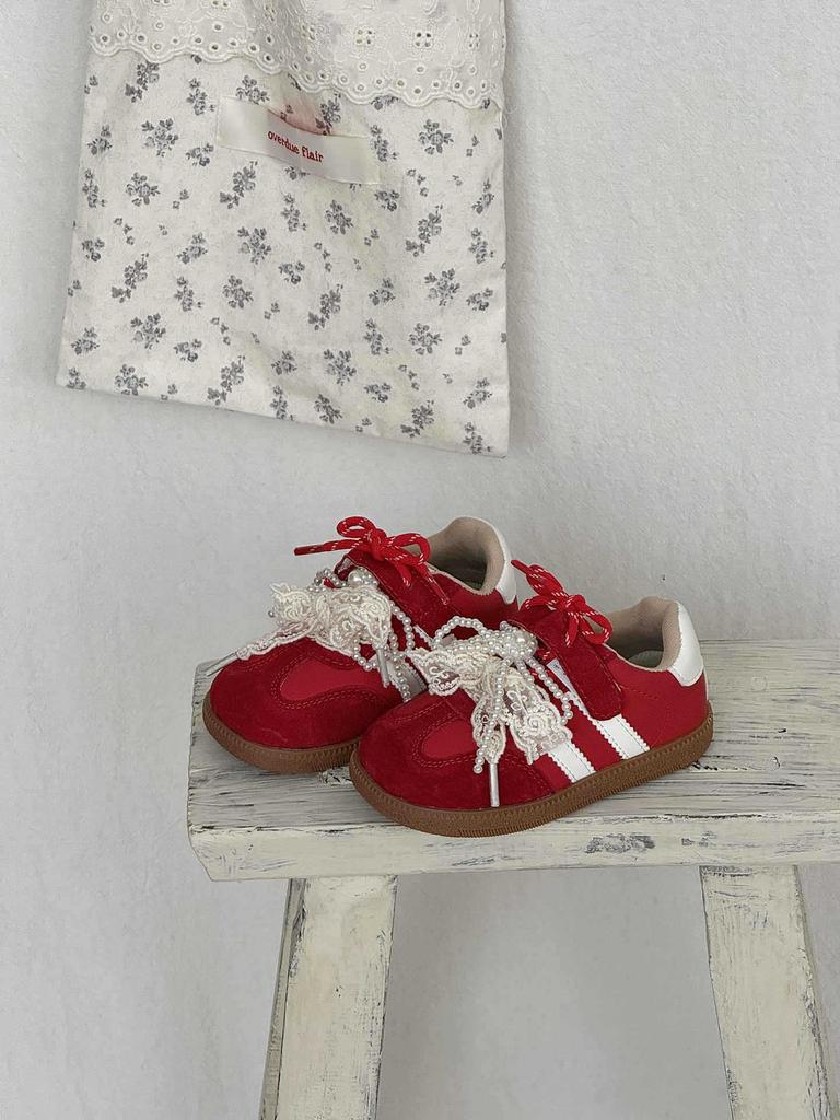 XSHX girls retro sweet and cool German training shoes functional board shoes Wenzhou classmates autumn new Velcro wide head steady heel