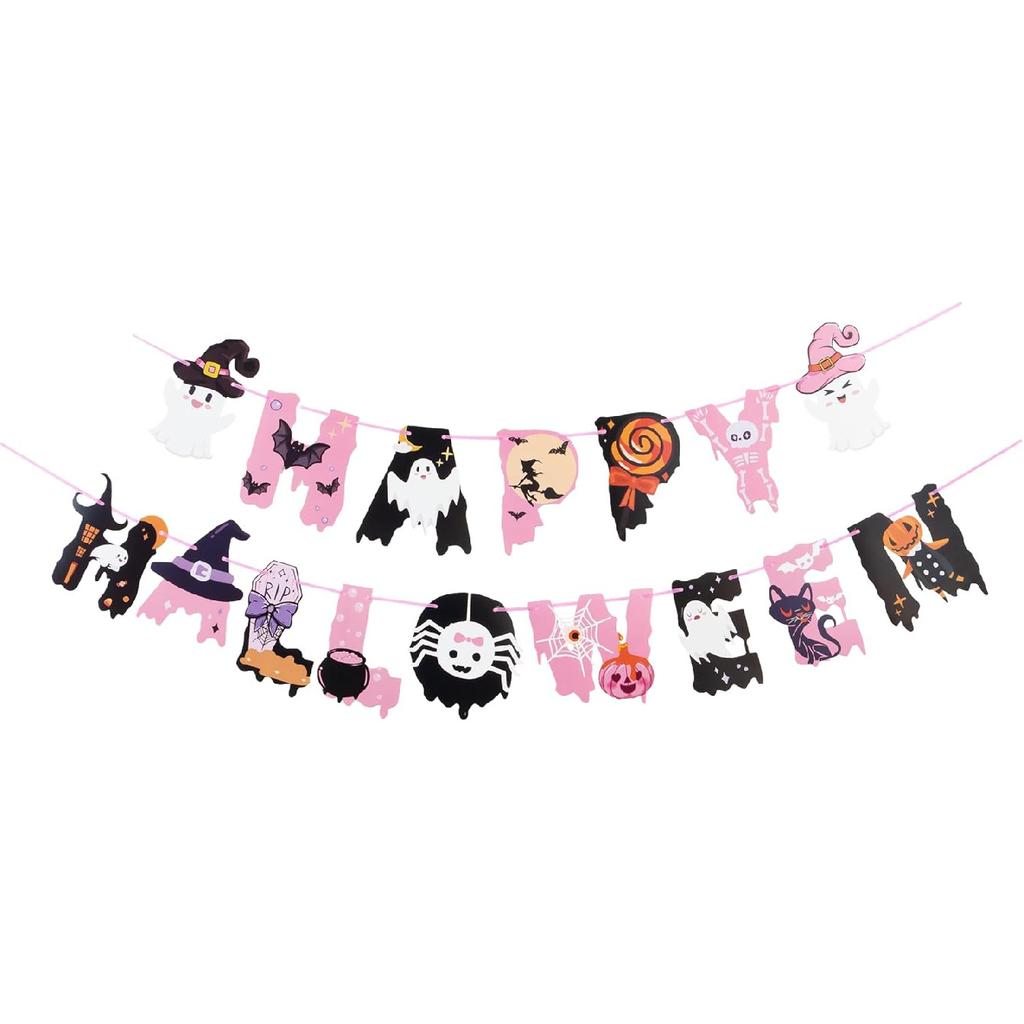 Thanksgiving Banner Garland – Paper “Happy Thanksgiving” Decoration with Turkey & Fall Leaves, Autumn Party Supplies for Family Dinner, Harvest