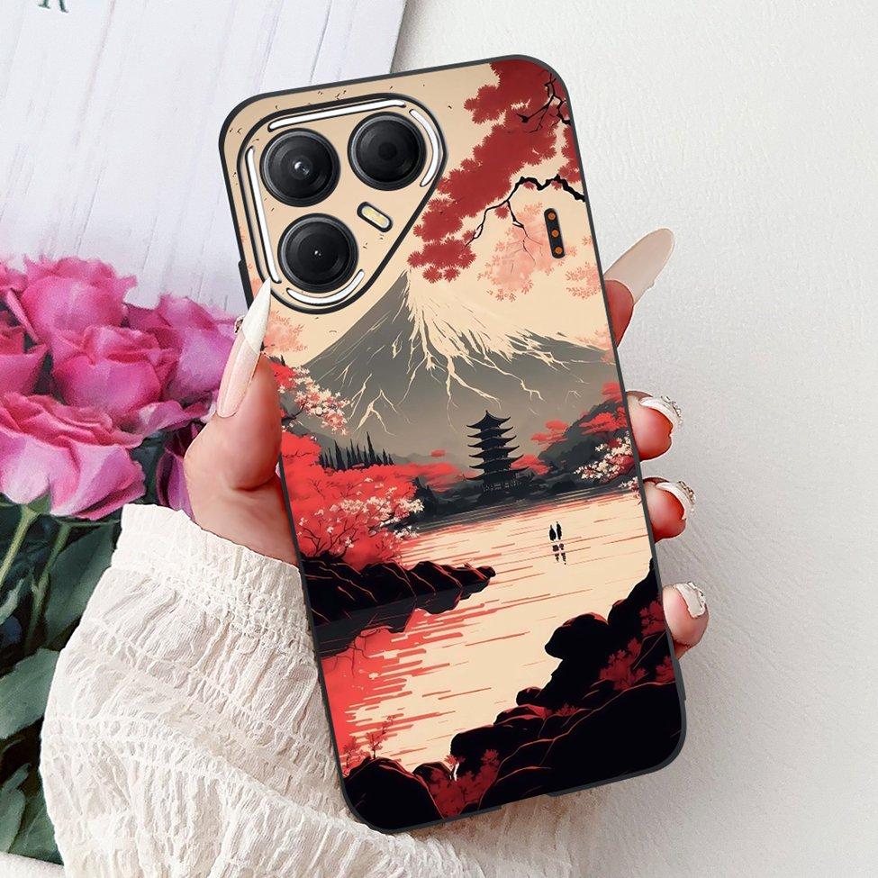 For Tecno Pova 7 5G Cover Case LJ7 Luxury Butterfly Love Fashion Flowers Cool Lion Painted Phone Case For Techno Pova7 5G Bumper