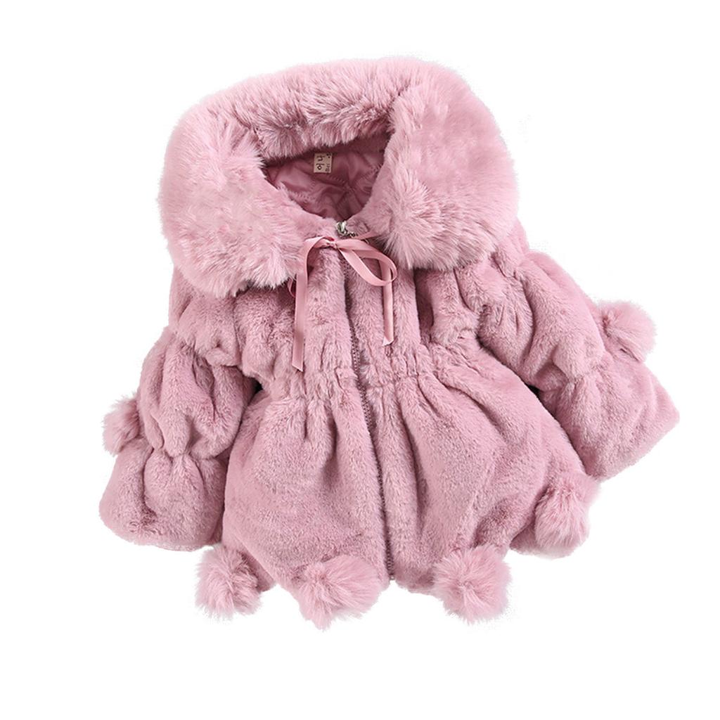 Toddler Kids Baby Girl Winter Jacket Warm Coat Thick Outwear Hooded Snowsuit