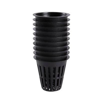 Pot d'Hydroculture de Printemps Joyeux, Pot Panier, 6 Couleurs, 3 Tailles, Lot de 10 (Grand, noir)