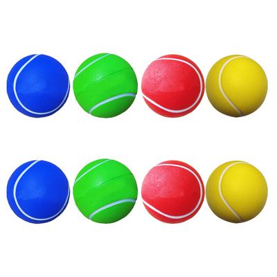 8 stücke Kreative Tennis Bälle Praxis Tennis Bälle Sport PU Tennis Bälle Spielen Ball (2 Stück Gelb, 2 Stück Rot, 2 Stück Blau, 2 Stück
