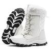 HOBIBEAR Snow Boots Women Non-Slip Outdoor Shoes Winter Waterproof Snow Boots Warm Fur Lined Comfortable Shoes for Women