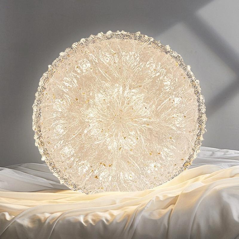 2026 new Italian resin ceiling light Nordic gold luxury bedroom light dining room decoration 40cm 50cm circular ceiling light