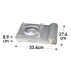 Iwatani Cassette Stove, Cassette Fu, Cassette Gas, Eco Premium III, Inner Flame Type, Portable Stove, Disaster Preparedness, Tabletop Use, Power Outag