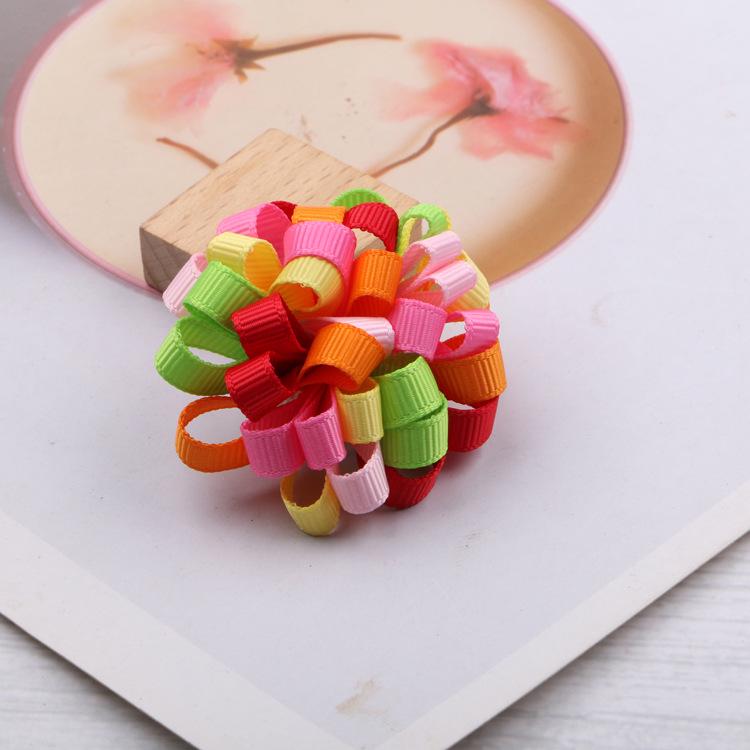 

Colorful Sunflower Hair Clips for Children - Korean Style Handmade Accessories