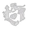 Lover's Love Framework Metal Silvery Stencil Embossing Cutting Dies For Diy Scrapbooking Paper Album Cards Making