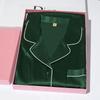 Women's 100% Mulberry Silk Pajama Set - 19 Momme, Long Sleeve, Long Pants, Plus Size, Autumn/Summer.