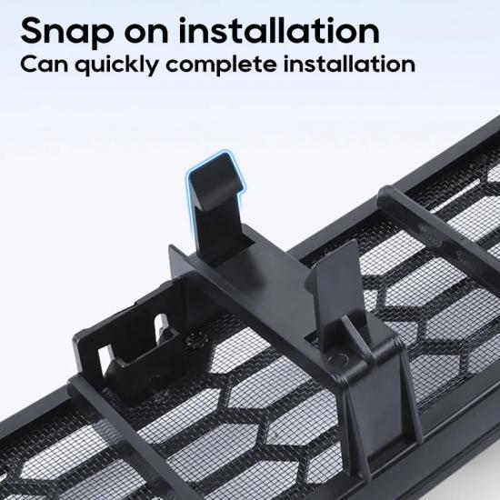 TESY Pour Tesla Model YL Y L Y Juniper Performance Premium Lancement Pare-chocs Inférieur Filet Anti-Insectes Anti-Poussière Grille d'Aération Intérieure Couvercle