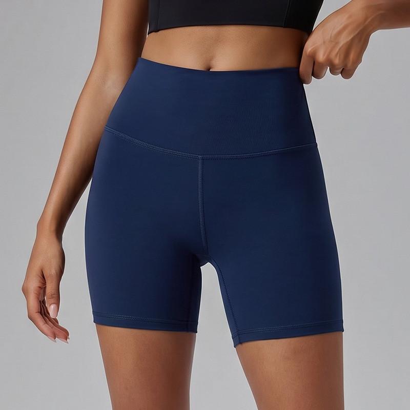 Yoga Shorts For Women High Waist Absorbing Nylon Spandex With Moisture Wicking For Fitness And Running