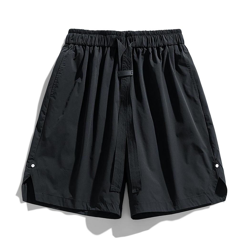 Summer Men's Digital Printed Camouflage Shorts, Flexible Elastic Cropped Sports Shorts