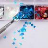 12 Grids Butterfly Sequins Nail Enhancements Ultra-thin Star Bow Shapes Glitter Gradient Butterfly Sequins Nail Art Decorations