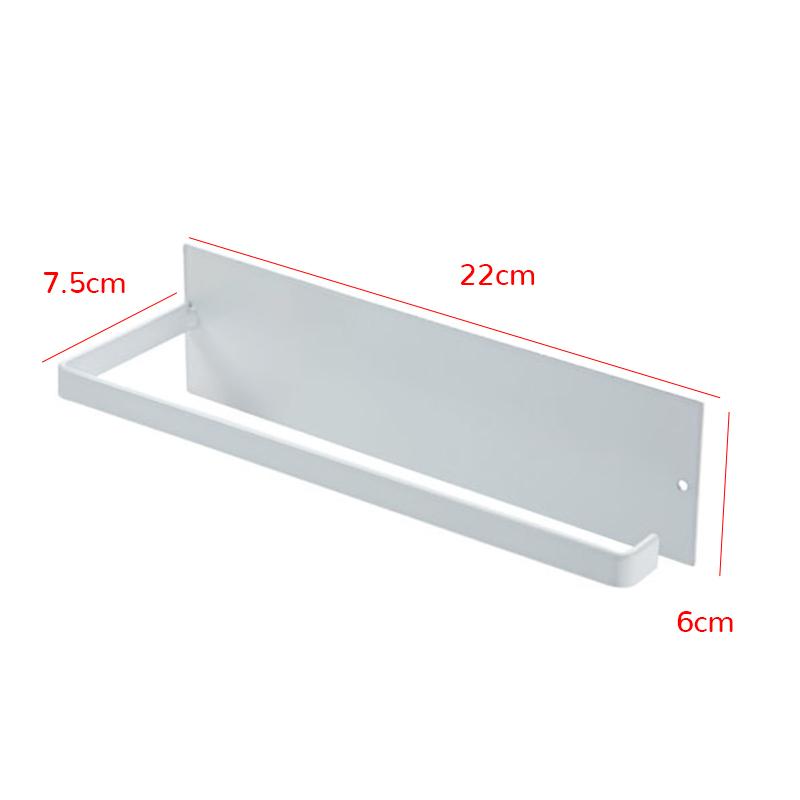 

Кухонный самоклеящийся держатель для бумажных полотенец, вешалка для хранения туалетных принадлежностей, настенная вешалка, полка для рулонов, органайзер для ванной комнаты белый