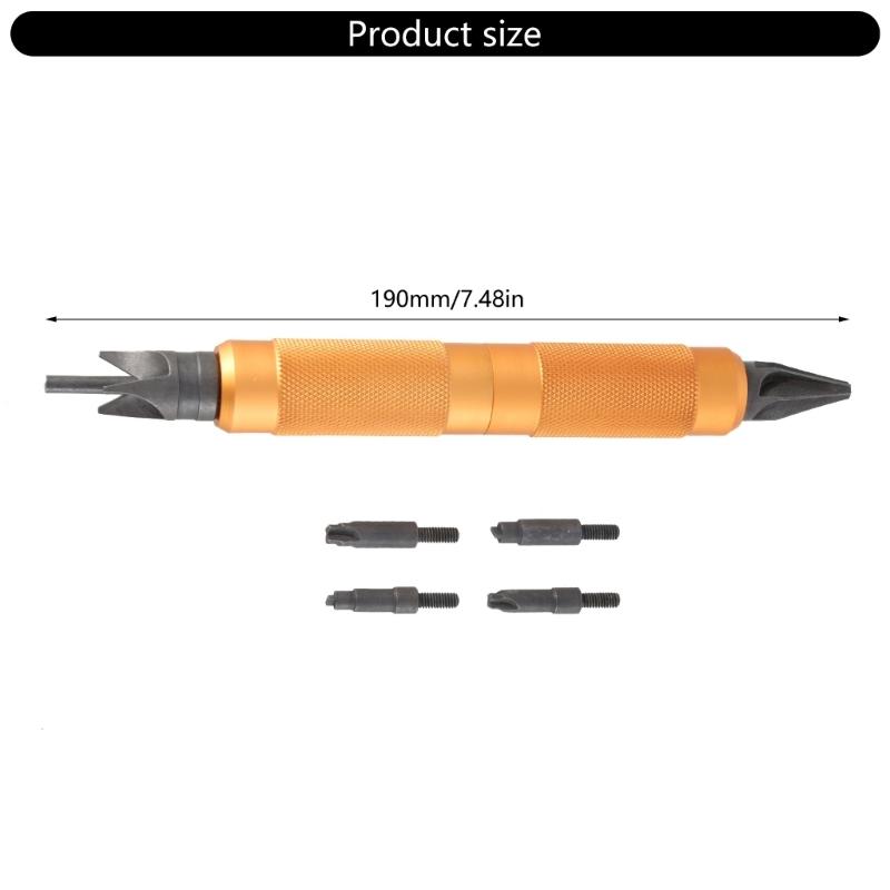 Deburring Tool Heavy Duty Deburring Tool for Metal Resin PVC Pipe Copper Plastic and 3D Printing Edges Burr Reamer Tool