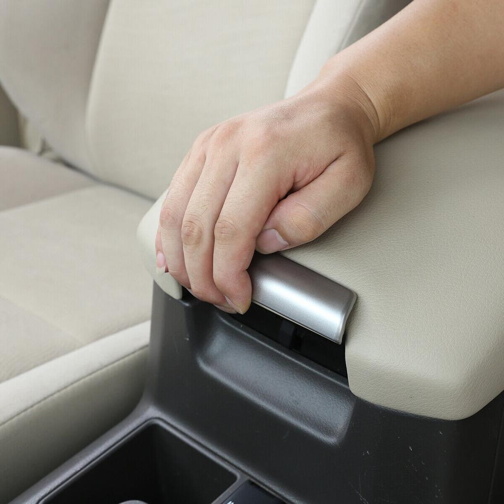 For Toyota Prado FJ150 2010-2018 ABS Silver Inner Armrest Box Handle Cover Trim
