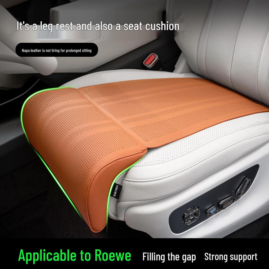 Roewe Universeel Ademend Autostoelkussen met Geïntegreerde Beensteun voor Alle Seizoenen.
