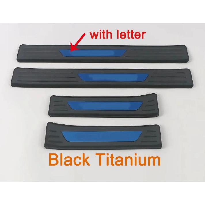 

External Door Sill Scuff Plate Cover for Mitsubishi Outlander 2024+ Threshold Strip Pedal Frame Accessories Stickers Black Titanium 7
