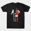 Men Black Print T-shirt Bukayo Saka Arsenal No-Cut Transfer Paper Print Cotton Tshirt