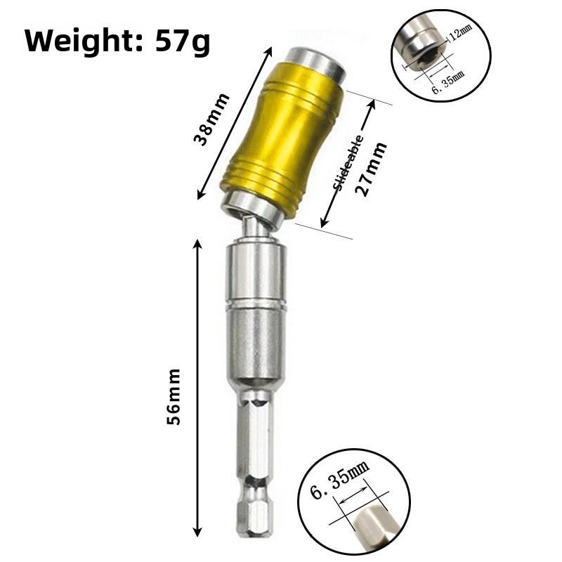 1/4 "hexagonal Ring Magnetic Key Slot Drill Bit, Manual Extension Rod, Quick Change Bracket, Guide Device,Screw Drill Bit,Safety