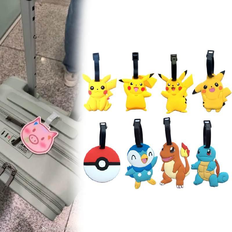 Pokemon Pikachu Charmander Squirtle Travel Luggage Tag Gengar Charmander Squirtle Silicone Travel Id Tag For Cruises