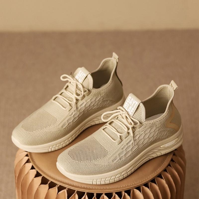 Summer Men's Casual Sneakers Mesh Breathable Lightweight Running Shoes Comfortable Hollow Soft Bottom Running Shoes Zapatillas