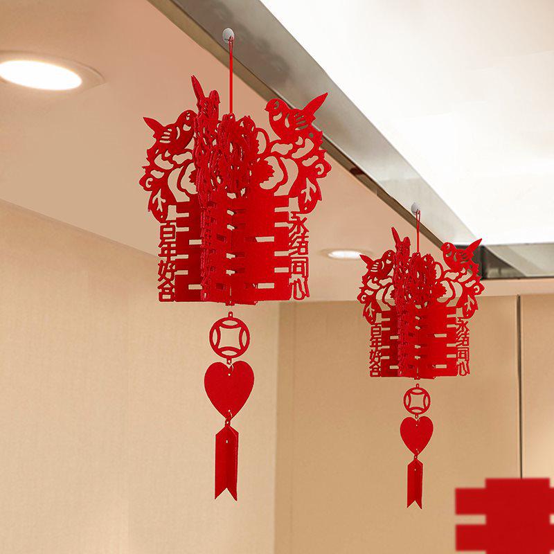 Wedding Room Décor Set: Bride & Groom's Side Hanging Ornaments