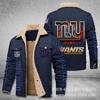 American football team football jersey Philadelphia Eagles jersey autumn and winter velvet cotton jersey sports jacket men's jacket
